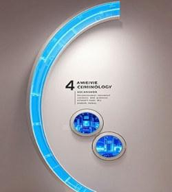 科技医疗器材企业文化墙设计