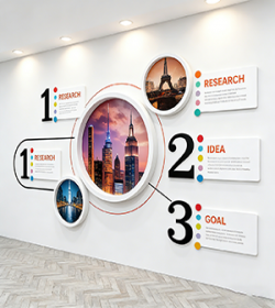 高级感的文化墙设计